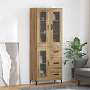 Highboard Artisan Egetræ 69,5 x 34 x 180 cm Konstrueret træ