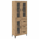 Highboard Artisan Egetræ 69,5 x 34 x 180 cm Konstrueret træ