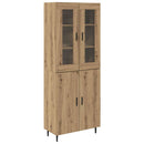 Highboard 2 pcs Artisan Egetræ Ingeniørtræ og glas