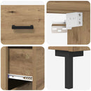 Highboard Artisan Egetræ 69,5 x 34 x 180 cm Konstrueret træ