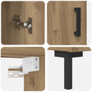 Highboard Artisan Egetræ 69,5 x 34 x 180 cm Konstrueret træ