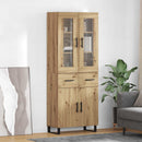 Highboard 2 pcs Artisan Egetræ Konstrueret træ