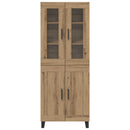 Highboard 2 pcs Artisan Egetræ Konstrueret træ