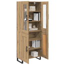 Highboard 2 pcs Artisan Egetræ Konstrueret træ