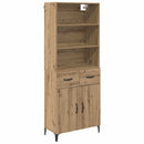 Highboard Artisan Egetræ 69,5 x 34 x 180 cm Konstrueret træ