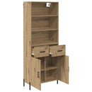 Highboard Artisan Egetræ 69,5 x 32,5 x 180 cm Konstrueret træ