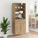 Highboard Artisan Egetræ 69,5 x 34 x 180 cm Konstrueret træ