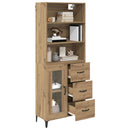 Highboard Artisan Egetræ 69,5 x 34 x 180 cm Konstrueret træ
