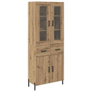 Highboard Artisan Egetræ 69,5 x 34 x 180 cm Konstrueret træ