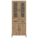 Highboard Artisan Egetræ 69,5 x 34 x 180 cm Konstrueret træ