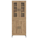 Highboard 2 pcs Artisan Egetræ Konstrueret træ
