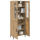Highboard 2 pcs Artisan Egetræ Konstrueret træ