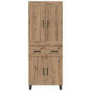 Highboard Artisan Egetræ 69,5 x 34 x 180 cm Konstrueret træ