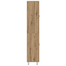 Highboard 2 pcs Artisan Egetræ Konstrueret træ og glas