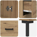 Highboard med skuffe 2 pcs Artisan Egetræ Konstrueret træ