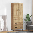 Highboard med skuffe 2 pcs Artisan Egetræ Konstrueret træ