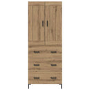 Highboard med skuffe 2 pcs Artisan Egetræ Konstrueret træ