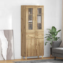 Highboard Artisan Egetræ 69,5 x 34 x 180 cm Konstrueret træ
