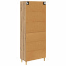 Highboard Artisan Egetræ 69,5 x 34 x 180 cm Konstrueret træ