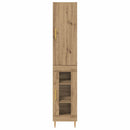 Highboard 2 pcs Artisan Egetræ Konstrueret træ
