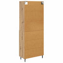 Highboard Artisan Egetræ 69,5 x 34 x 180 cm Ingeniørtræ og glas
