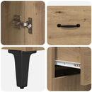 Highboard Artisan Egetræ 69,5 x 34 x 180 cm Konstrueret træ