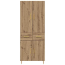 Highboard Artisan Egetræ 69,5 x 34 x 180 cm Konstrueret træ