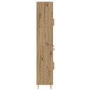 Highboard Artisan Egetræ 69,5 x 34 x 180 cm Konstrueret træ