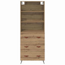 Highboard Artisan Egetræ 69,5 x 34 x 180 cm Konstrueret træ