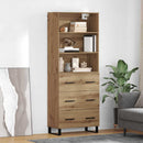 Highboard med skuffe 2 pcs Artisan Egetræ Konstrueret træ