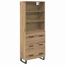 Highboard med skuffe 2 pcs Artisan Egetræ Konstrueret træ