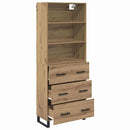 Highboard med skuffe 2 pcs Artisan Egetræ Konstrueret træ