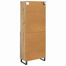 Highboard med skuffe 2 pcs Artisan Egetræ Konstrueret træ