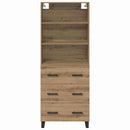 Highboard med skuffe 2 pcs Artisan Egetræ Konstrueret træ