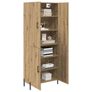 Highboard Artisan Egetræ 69,5 x 34 x 180 cm Konstrueret træ