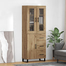 Highboard med skuffe 2 pcs Artisan Egetræ Konstrueret træ