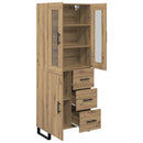 Highboard med skuffe 2 pcs Artisan Egetræ Konstrueret træ