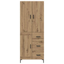 Highboard Artisan Egetræ 69,5 x 34 x 180 cm Konstrueret træ