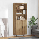 Highboard Artisan Egetræ 69,5 x 34 x 180 cm Ingeniørtræ og glas