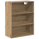 Highboard Artisan Egetræ 69,5 x 34 x 180 cm Ingeniørtræ og glas
