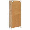 Highboard Artisan Egetræ 69,5 x 34 x 180 cm Ingeniørtræ og glas