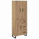 Highboard med skuffe 2 pcs Artisan Egetræ 69,5 x 34 x 180 cm