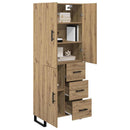 Highboard med skuffe 2 pcs Artisan Egetræ 69,5 x 34 x 180 cm
