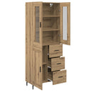 Highboard 2 pcs Artisan Egetræ 69,5 x 34 x 180 cm