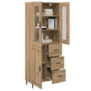 Highboard 2 pcs Artisan Egetræ 69,5 x 34 x 180 cm