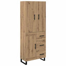 Highboard med skuffe 2 pcs Artisan Egetræ 69,5 x 34 x 180 cm