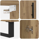 Highboard Artisan Egetræ 69,5 x 34 x 180 cm Konstrueret træ