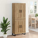 Highboard Artisan Egetræ 69,5 x 34 x 180 cm Konstrueret træ