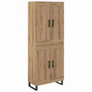 Highboard Artisan Egetræ 69,5 x 34 x 180 cm Konstrueret træ