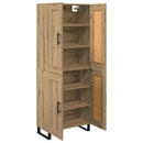 Highboard Artisan Egetræ 69,5 x 34 x 180 cm Konstrueret træ